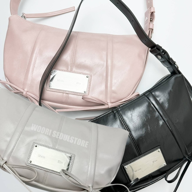 [正規品保証] 大人気 HALF SHIRRING RIBBON ROUND ハンドバッグ