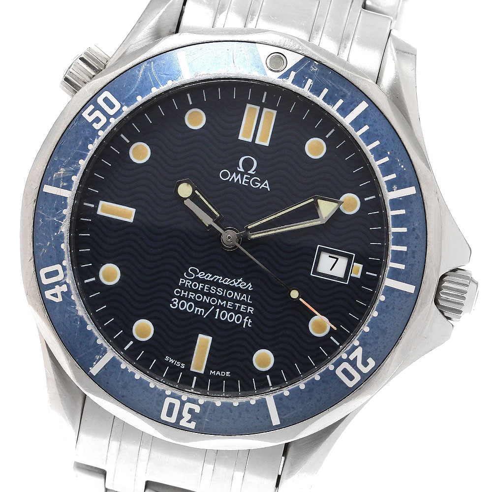 オメガ OMEGA 2531.80 シーマスター300 デイト 自動巻き メンズ 保証書付き_906095【中古】 168,800円