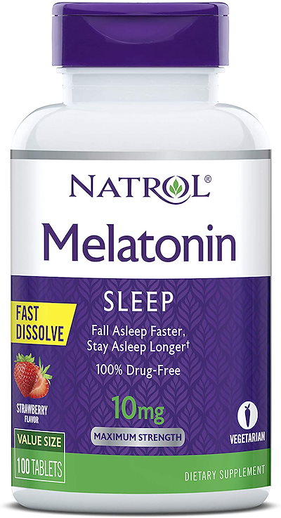 睡眠補助サプリメント10mg 100錠 すぐ効く長く効く チ...のサムネイル