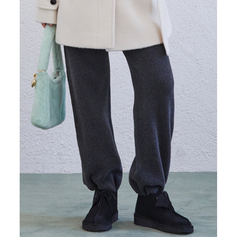 COVERNAT 女性用ニットパンツチャコール