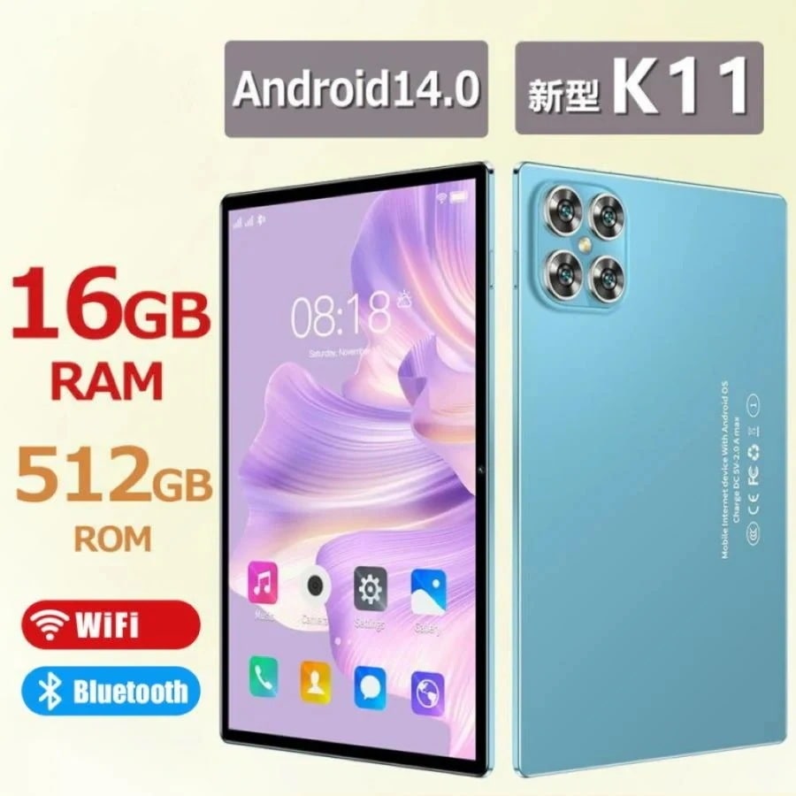 人気商品 タブレット PC 本体 Android14 大画面 10インチ 16GB+256GB 読書 2560*1600 動画視聴 Bluetooth GPS WiFi ネット授業 simフリー 電話