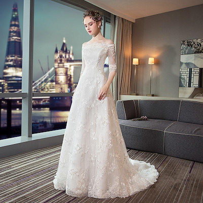 ウエディングドレス 安い 二次会 ウェディングドレス 結婚式 プリンセス エンパイア ワンショルダー 花嫁 披露宴 ロングドレス ブライダル マタニティドレス ☆格安 ウエディングドレス ドレス 二次会 花嫁 イブニング