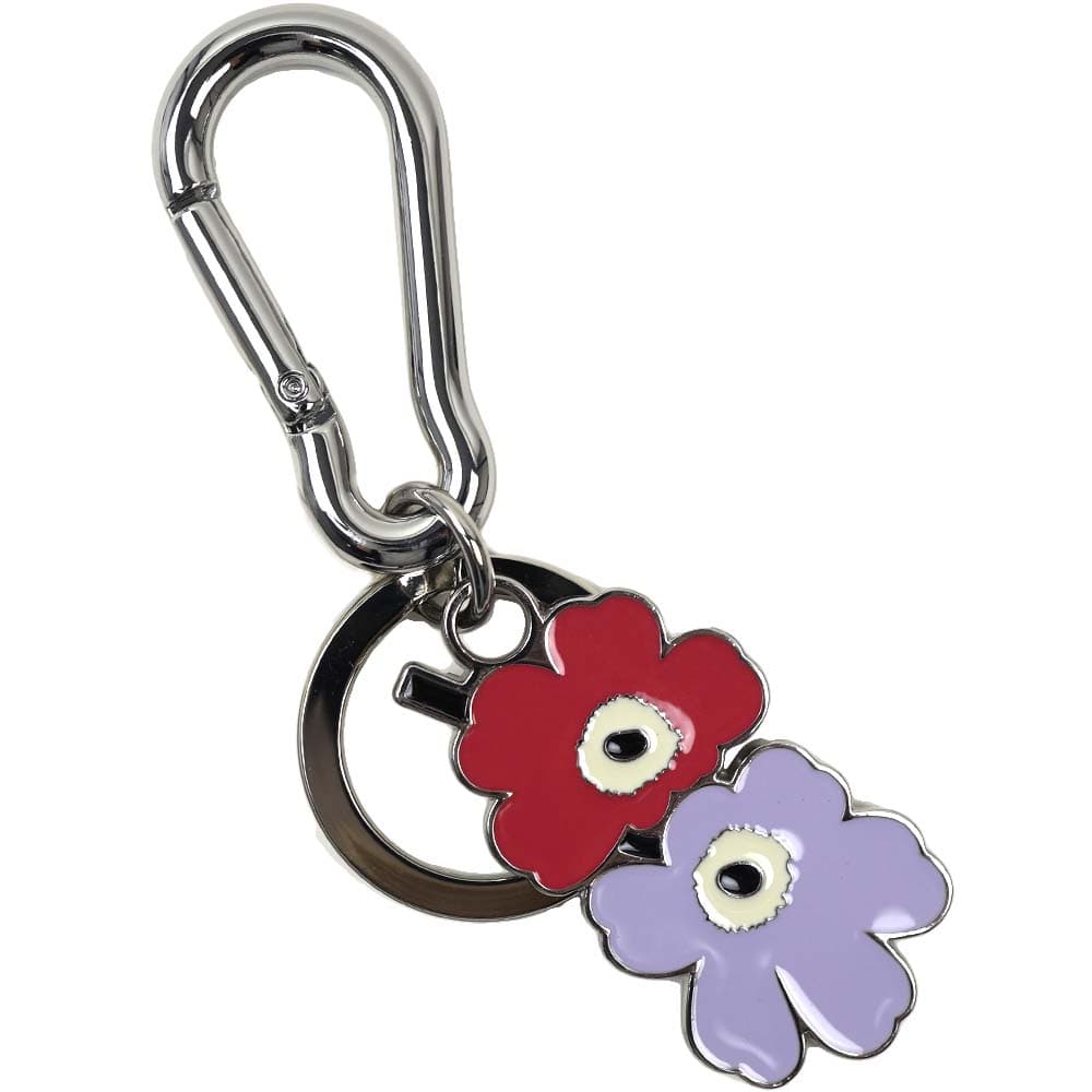 マリメッコ キーリング プハルス ウニッコ キーチェーン お花 ピンク ライラック marimekko Puhallus Unikko I Kioski Key Chain 094172 340 09