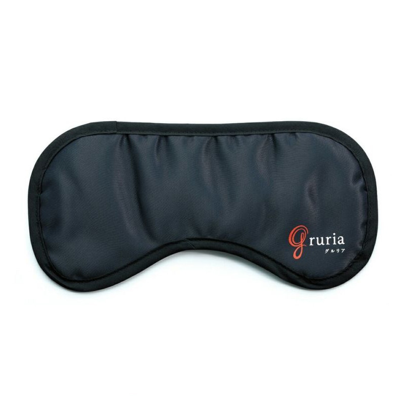 アイマスク ブラック 天然鉱石 遠赤外線作用 輻射作用 温活 肌に修復 疲労回復 リラックス