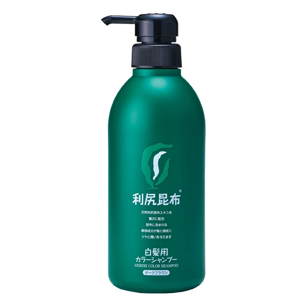 自然派clubサスティ (Sastty) 白髪用 利尻カラーシャンプー ダークブラウン お徳用 500ml (白髪染め/白髪ケア/ヘアカラー/無添加/利尻昆布)