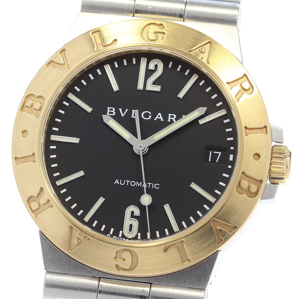 ブルガリ BVLGARI LCV35SG ディアゴノ スポーツ デイト YGベゼル 自動巻き メンズ _861650【中古】
