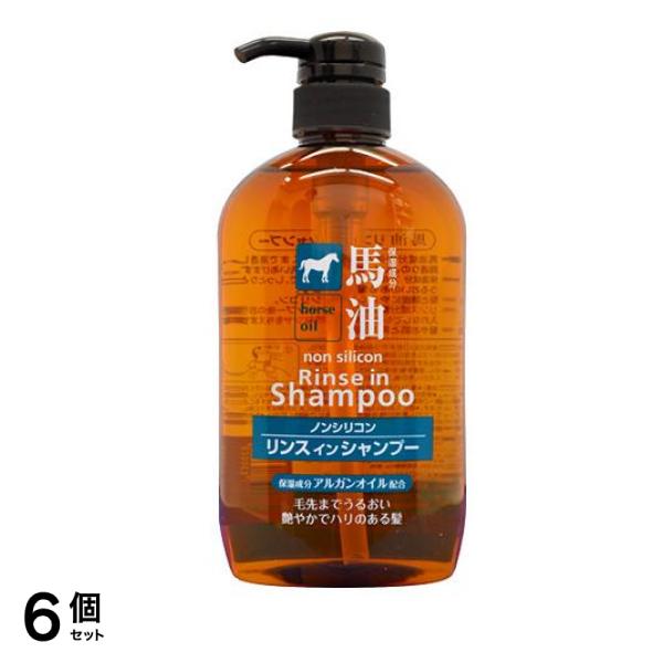 馬油リンスインシャンプー 600mL 6個セット