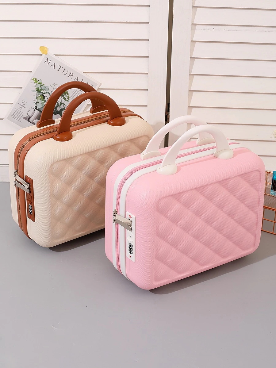 【急速出荷!】手荷物小型化粧ケース高級14インチ軽量搭乗ファッションミニ多機能旅行ケース女性用