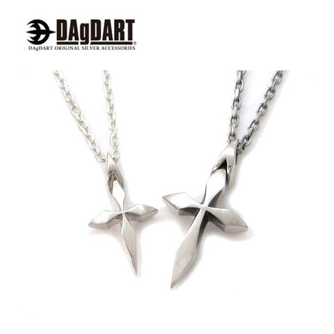 ダグダート DAgDART 立体的クロス ペアペンダント ペアネックレス シルバー DT-376-3 17,325円