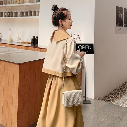 2点購入で200円割引期間限定オファー トレンチコート スプリングコート ロングコート アウター 可愛い 無地 春コート 春 秋 長袖 ロング丈 オルチャン フォーマル 入学式 卒業式 オケージョン 6,375円