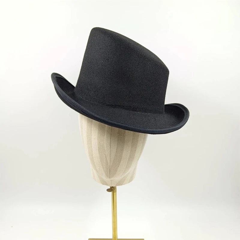 メンズストラップトップフェドラハットシックなフェルトの帽子全国の帽子魔法の帽子パフォーマンスコスチューム