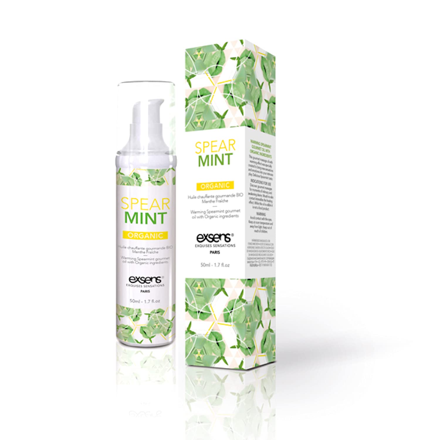 Qoo10最安値挑戦 exsens オーガニックグルメマッサージオイル SPEAR MINT スペアミント 無色 50ミリリットル (x 1)
