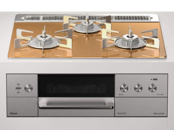 ビルトインコンロ DELICIA デリシア 3口 3V乾電池タイプ ココット別売 プロパンガス 60cm LPG スパークリングカッパー RHS31W30E12RASTW-LPG 91,758円