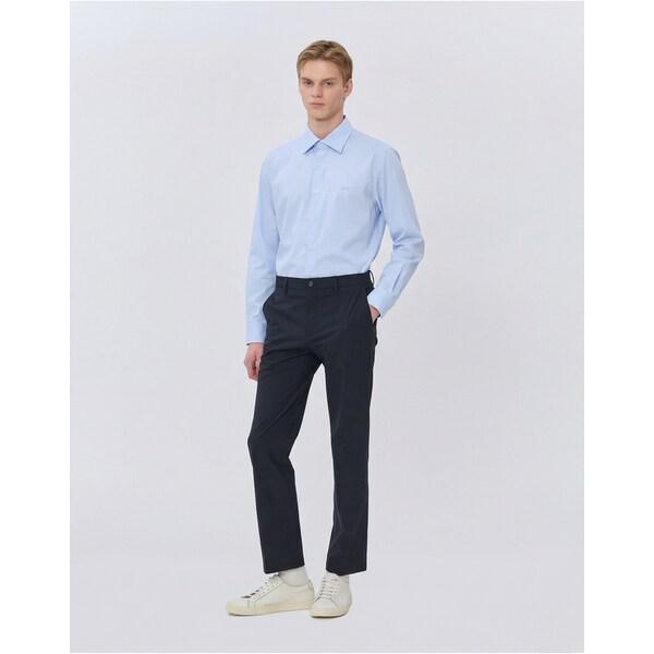 [25SS] [定番商品] ブルーロゴ刺繍 長袖カジュアルシャツ WMSH5E001B2