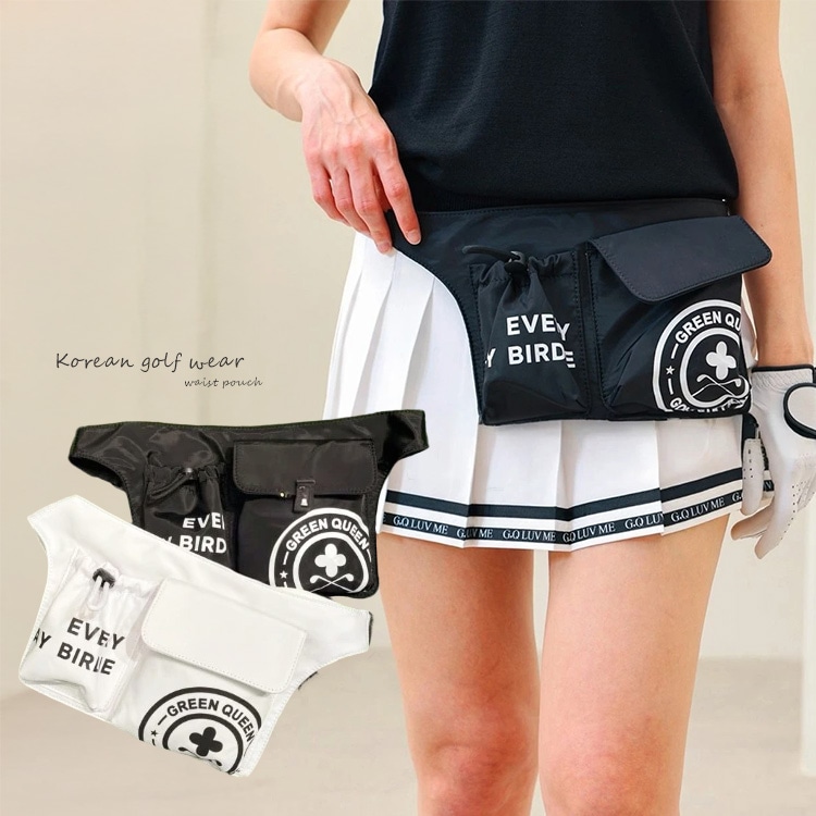ゴルフ ウエストポーチ レディース 大容量 薄型 軽量 おしゃれ かわいい 韓国 ベルトバッグ ゴルフ 小物収納 スポーツバッグ ウエストバッグ