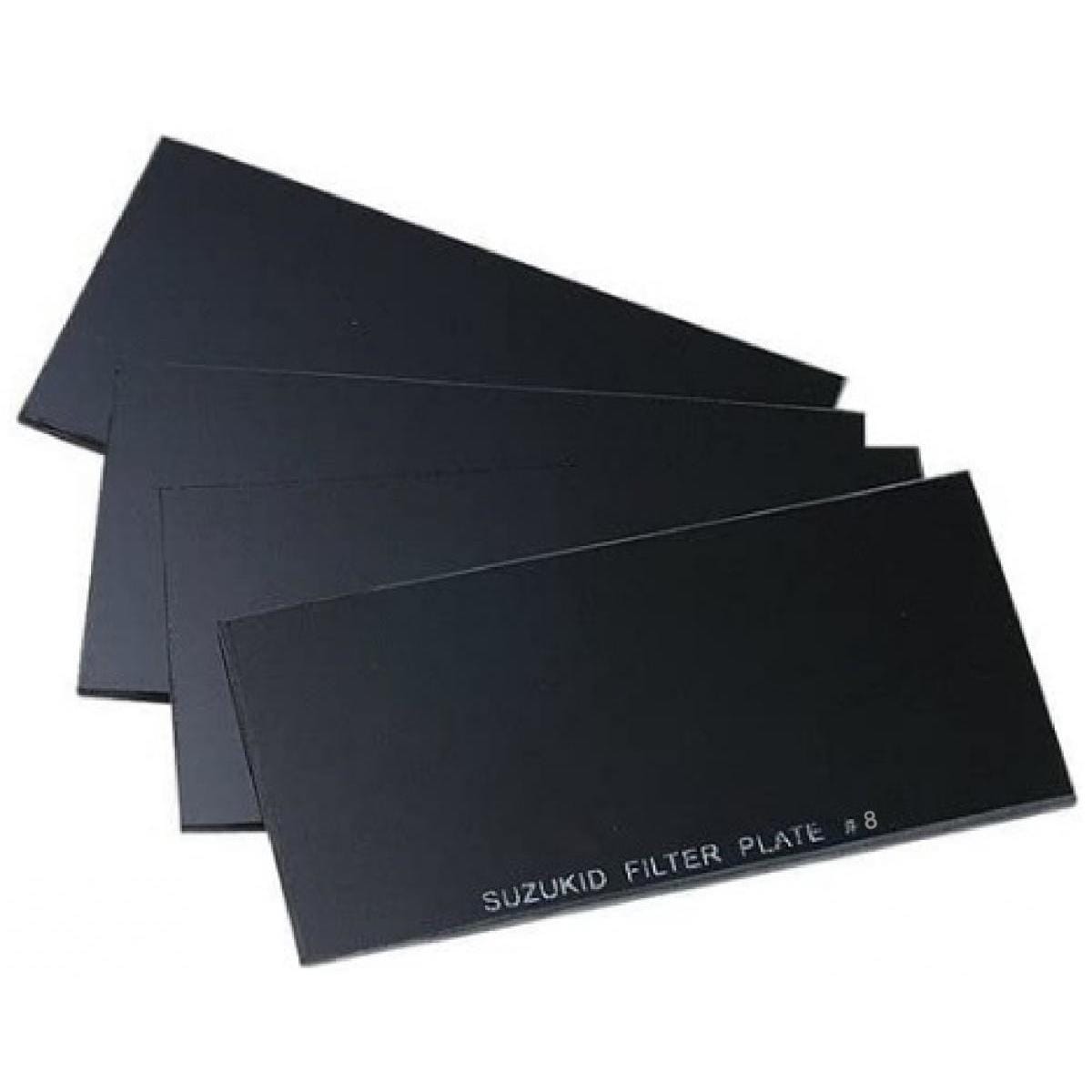 スズキッド(SUZUKID) 溶接用遮光プレートNo.8 ガラス製(50枚入) P-325　溶接面 交換用保護プレート