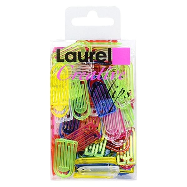 （まとめ買い）LAUREL（ローレル） プラスチッククリップ 12x27mm アソート 100個入 1387-96 [x10]