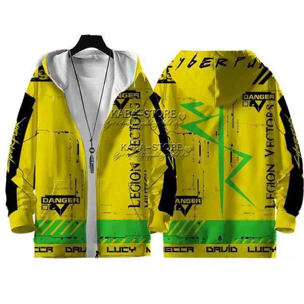 即纳 サイバーパンク エッジランナーズ ： コート着 ジャケット着 春秋 男女兼用 周辺 応援服 カジュアルウェア ペアルック