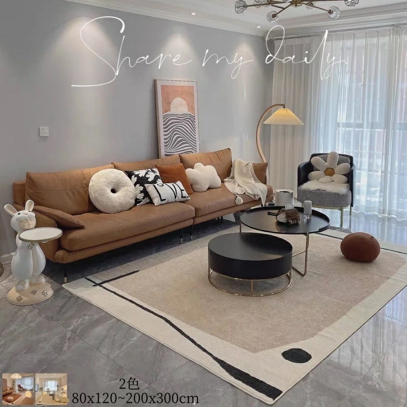 ラグ カーペット 洗える80x120~200x300cmラグマット ラグカーペット 滑り止め 絨毯 マット 北欧 リビング カーペット おしゃれ 長方形 四角 じゅうたん 床暖房対応 オールシーズン
