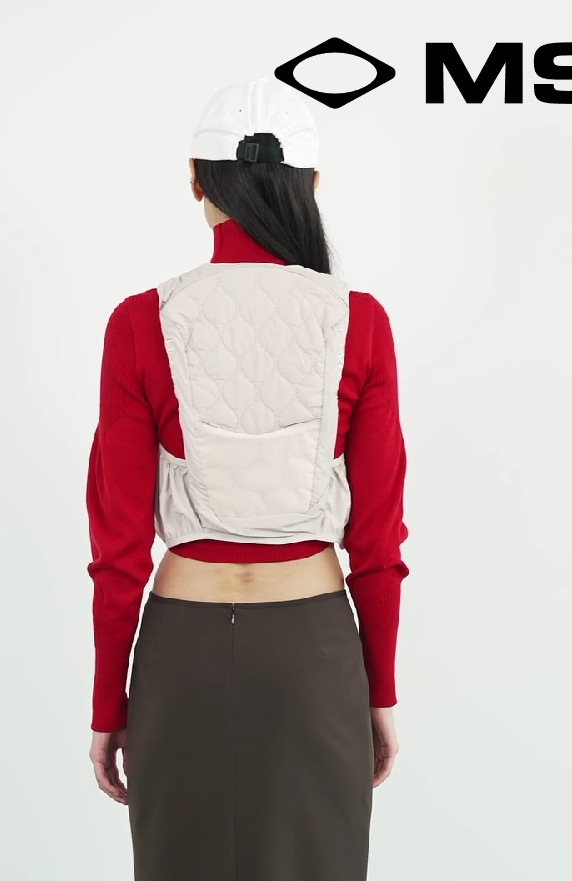 【MISCHIEF】 QUILTED VEST BAG : IVORY