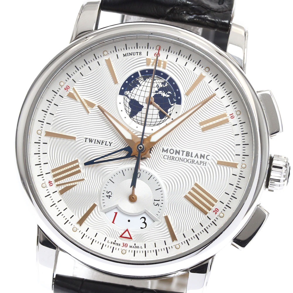 モンブラン MONTBLANC 114859 4810 ツインフライ クロノグラフ 世界限定1110本 自動巻き メンズ 良品 _900365【中古】 168,800円