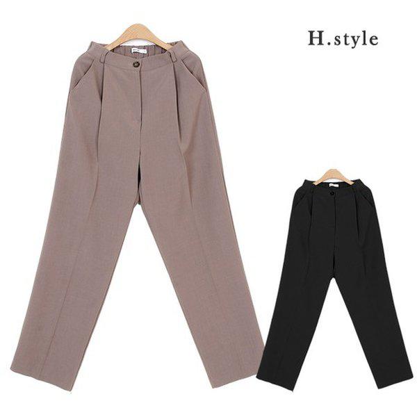 HスタイルBNメタピンパンツ/ビッグサイズ/ワイド/ストレートパンツ/バンディングパンツ/スラックス/ストレート