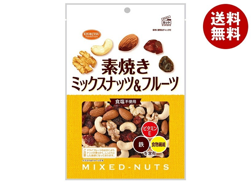 共立食品 素焼き ミックスナッツ&フルーツ 徳用 180g×12袋入×(2ケース)