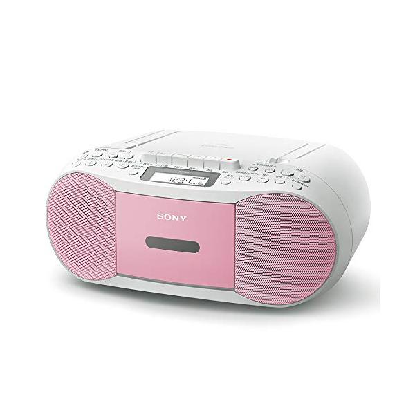 数量限定セール  CDラジカセ ピンク P CFD-S70 ソニー レコーダー ワイドFM対応 AM FM ラジカセ