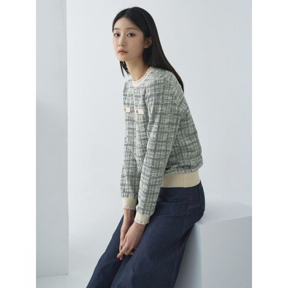 [ギセン] ツイードジャージーTシャツ LFTSO191_IV