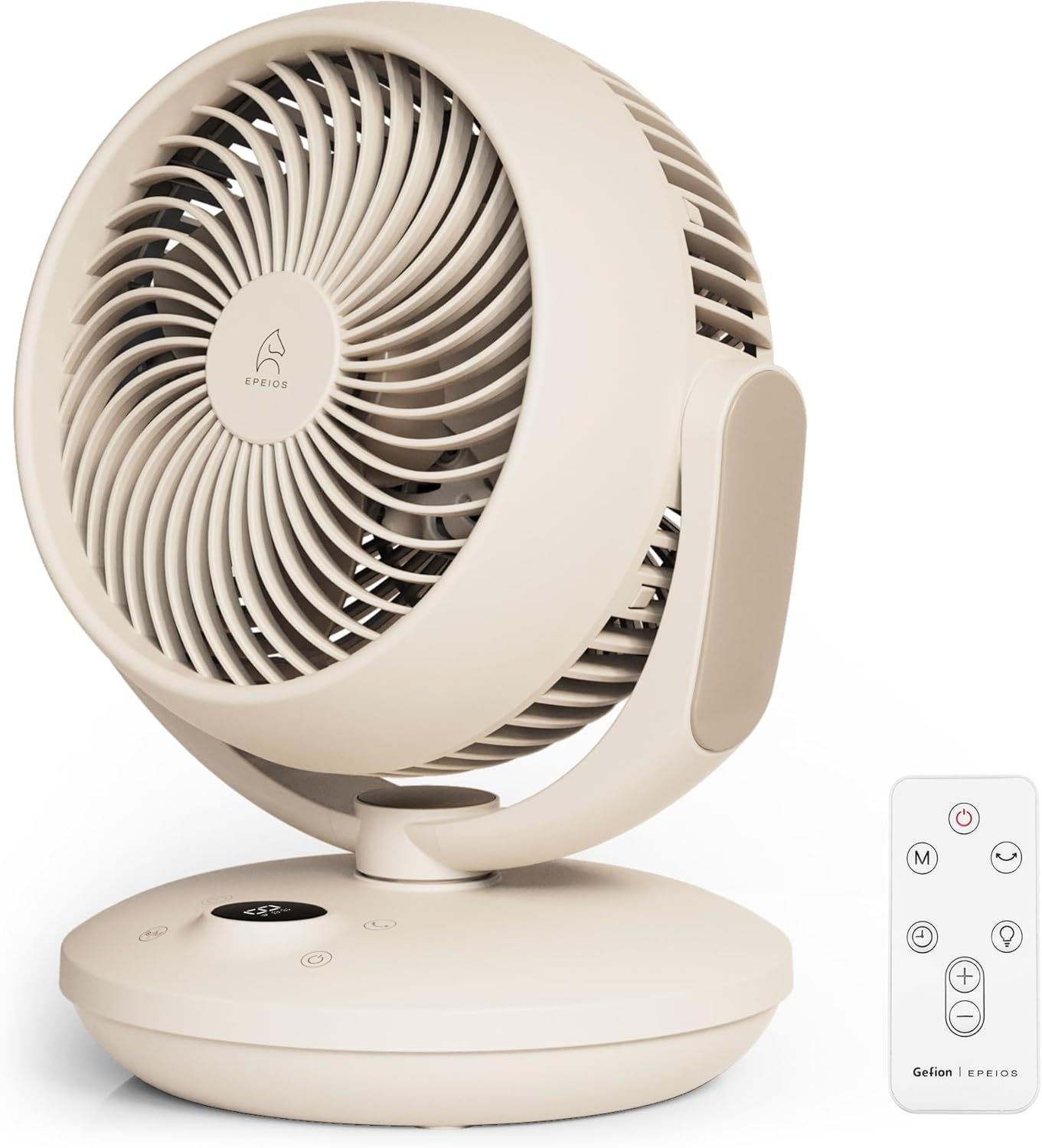 サーキュレーター DCモーター 扇風機 COCO リモコン付き 360度首振り 24畳対応 23dB静音設計 8段階風量調整 9Hタイマー 8m強力送風 3つの送風モード 洗える 卓上/小型扇風機 省