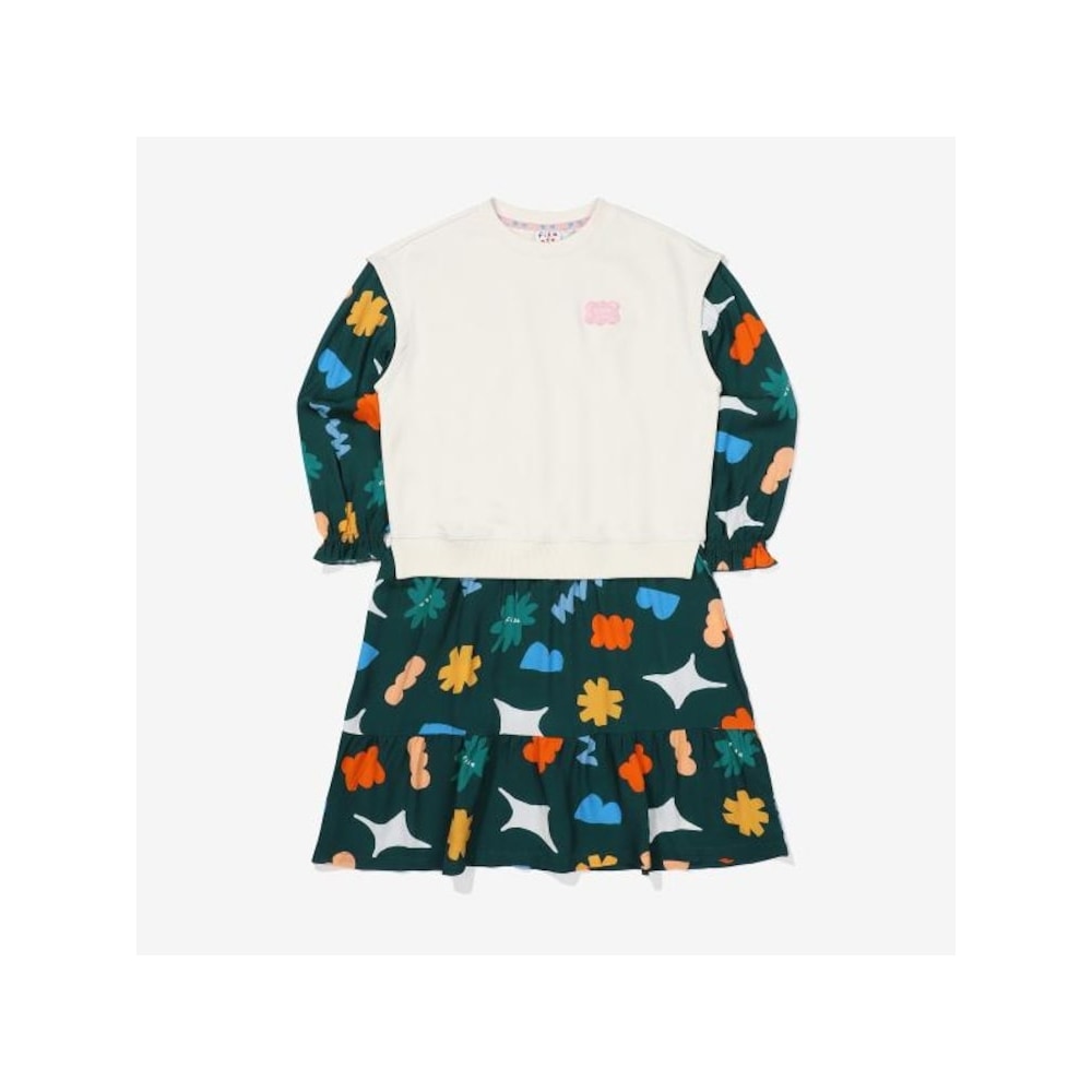 [FILA KIDS] 女の子用スージンドレス (FK2OPF3001F_CRM) Q0ZFK2OPF3001FCRM