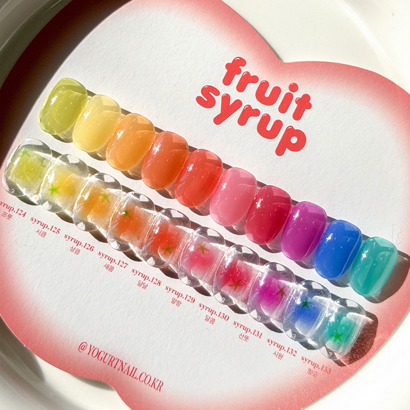 [YOGURT NAIL] 【fruit syrup】 - [10色 セット] フルーツシュガーシロップ