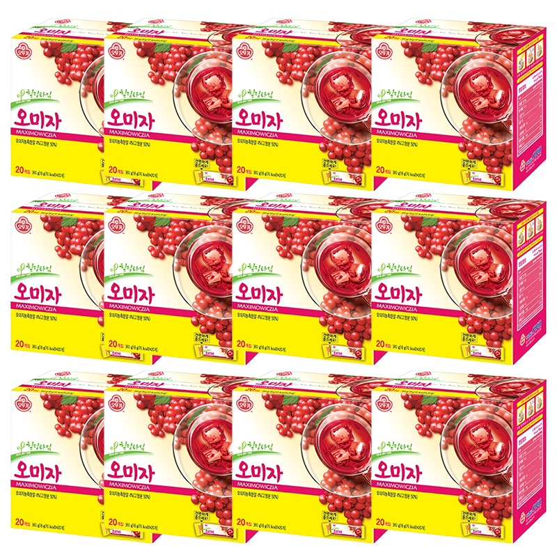 【全国送料無料】 五味子茶 1箱 (18g x 20包) x 12箱 甘酸っぱく美味しいお茶個別包装 韓国お茶 韓国飲料 8,140円