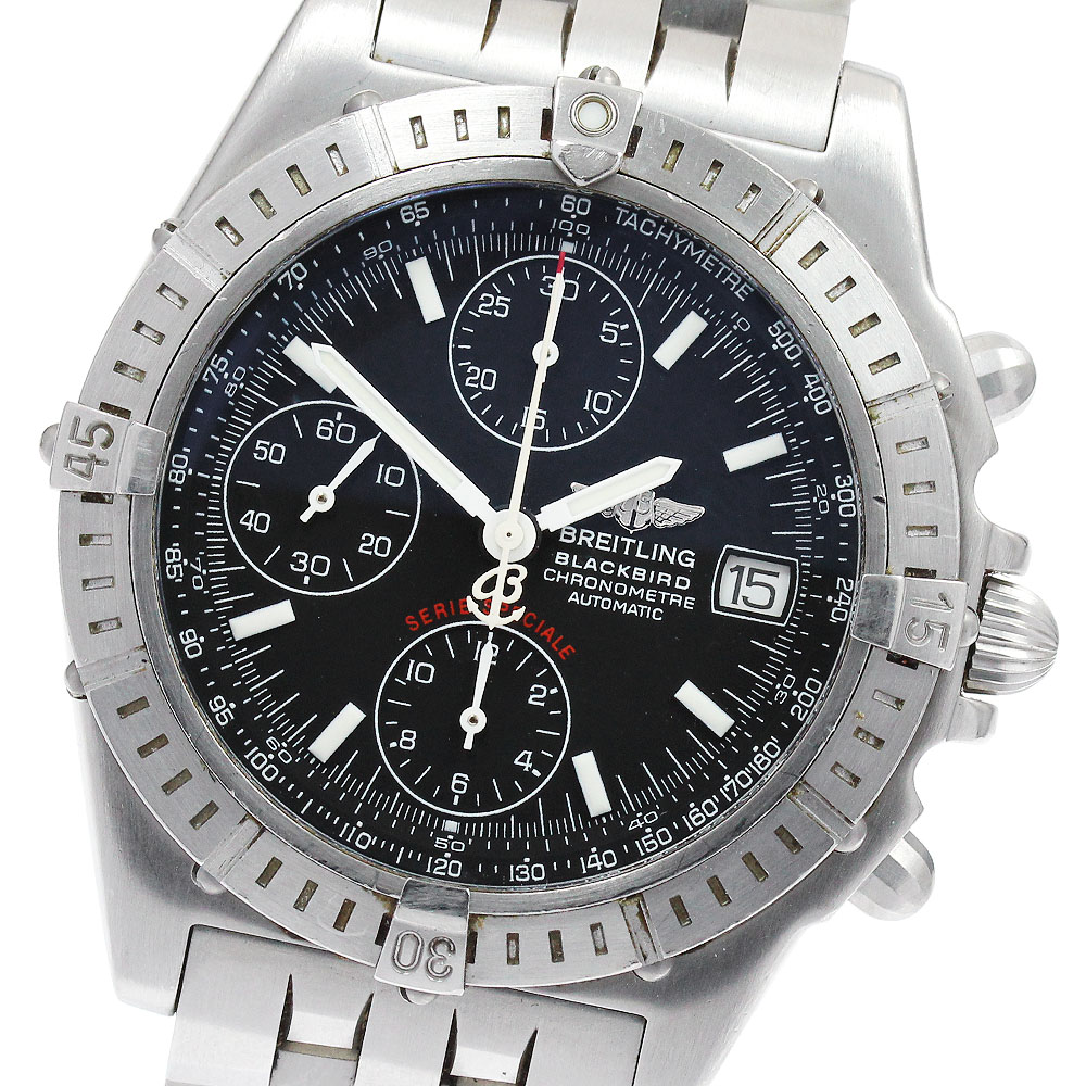 ブライトリング BREITLING A13353 クロノマット ブラックバード デイト 自動巻き メンズ _884177【中古】