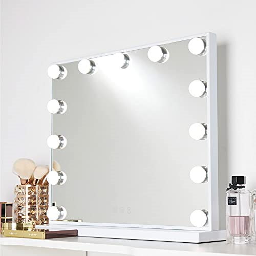 女優ミラー 人気 LED ハリウッドミラー 風 ホワイト 60*50cm
