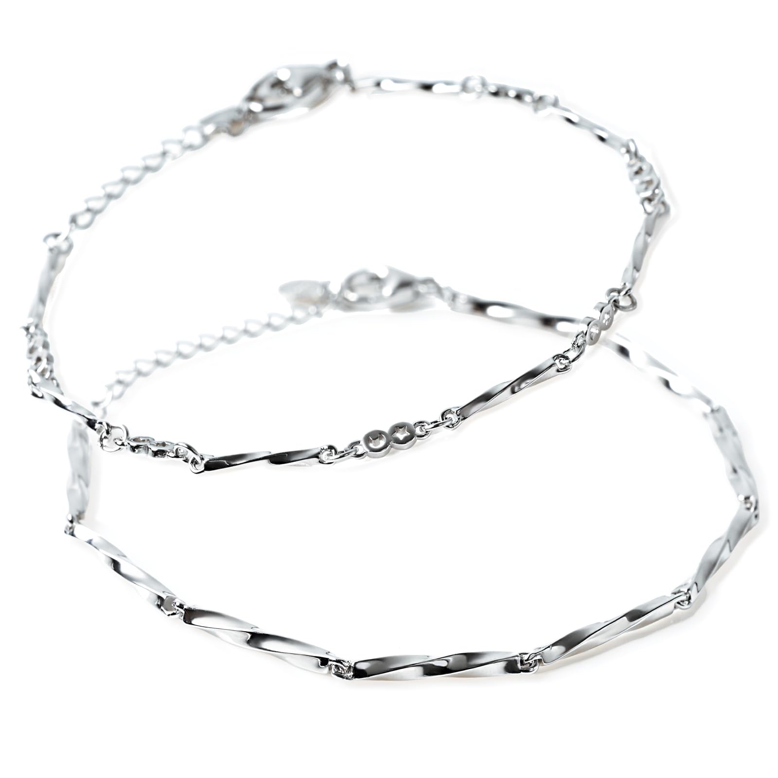 [KASHIRI] 【高級ギフトボックス付】ペアブレスレット アクセサリー プレゼント カップル シルバー925 (夜空) (ペア)