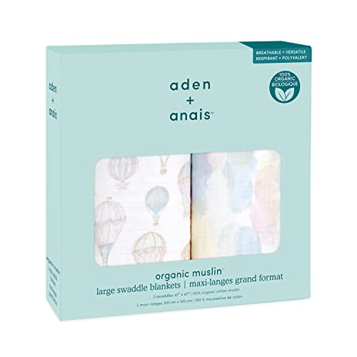 aden + anais(エイデンアンドアネイ) 日本正規品 おくるみ 2枚 セット 新生児 夜泣き対策 ガーゼ 赤ちゃん 出産祝い ベビー ギフト aden + anais GOTS認証 above 5,700円