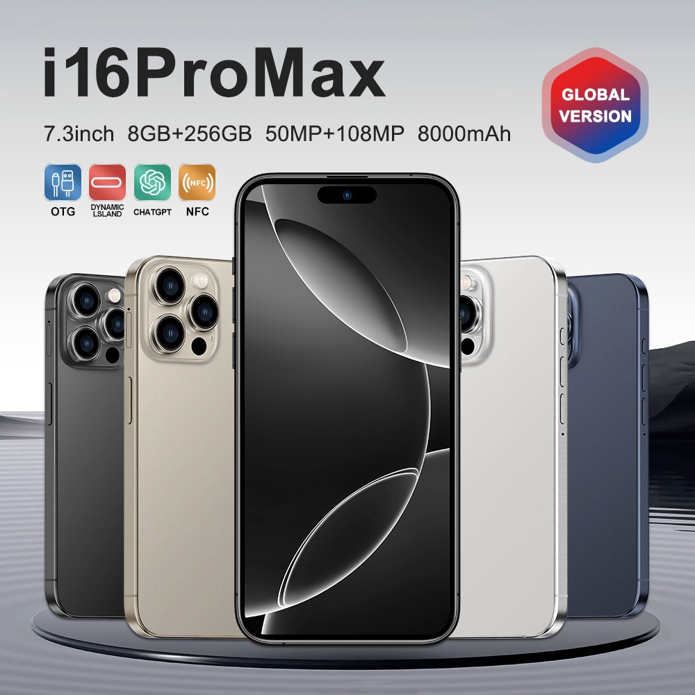 スマホ 本体 i16proMax スマートフォン 7.3インチ 8+256GB お得で使いやすい 性価比の神 無料プレゼント 折りたたみスマホ