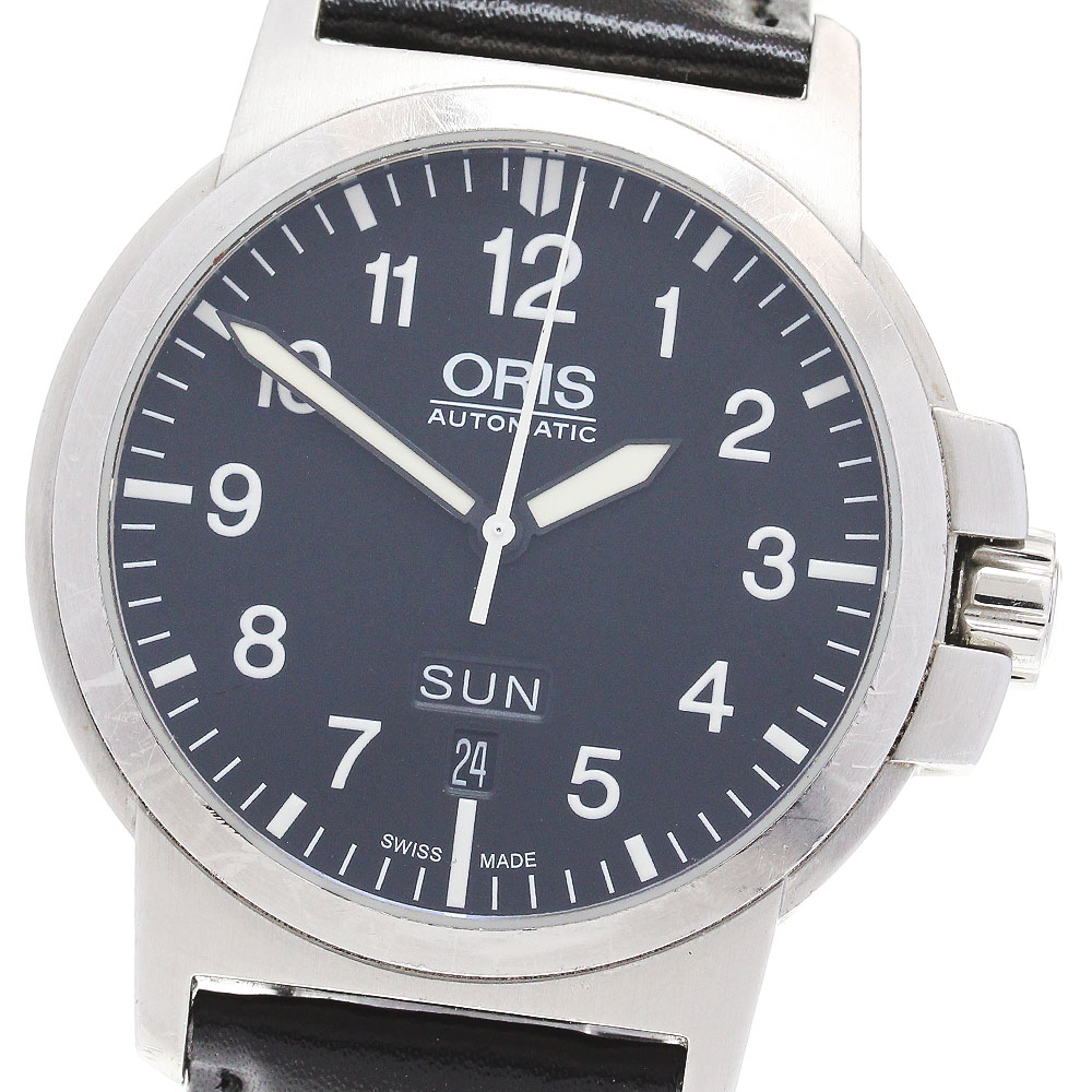 オリス ORIS 7641-41 BC3 アドバンスド デイデイト ビッグクラウン 自動巻き メンズ _849245【中古】