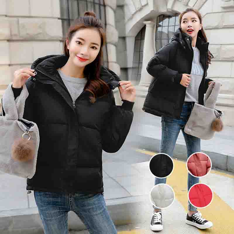 新作 防寒性！ショートコートフェイクダウンコート レディース アウター 保温/防風 スリム効果 ジャケットレディース　通勤用 冬 ポケット 大きいサイズ 韓国風 レッド スイカレッド ブラック ホワ