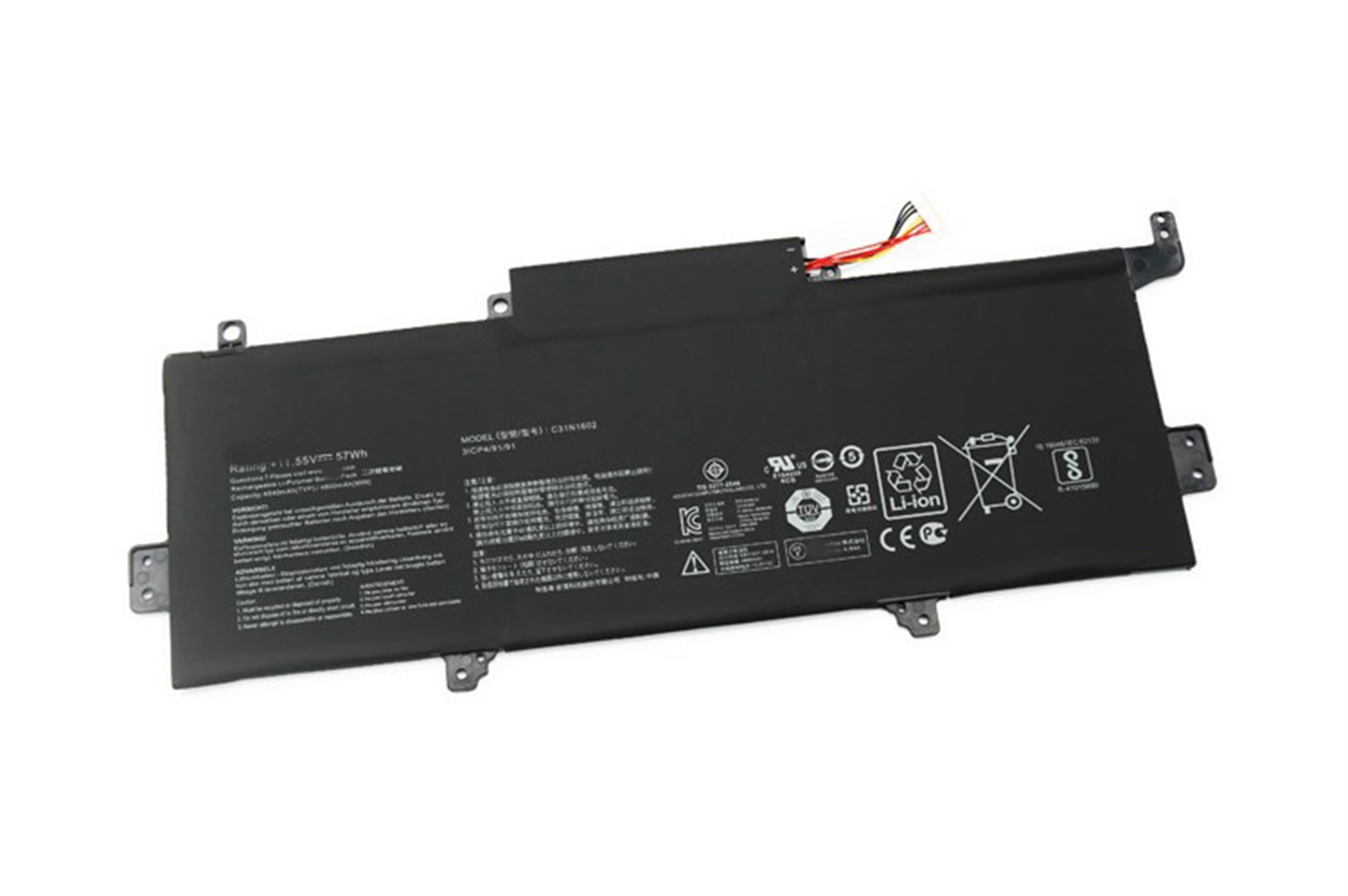 C31N1602 電池・Asusノートパソコン互換 57Wh/4940mAh forZenbook UX330 UX330U UX330UA UX330UAK C31N1602 交換用のバッテリー