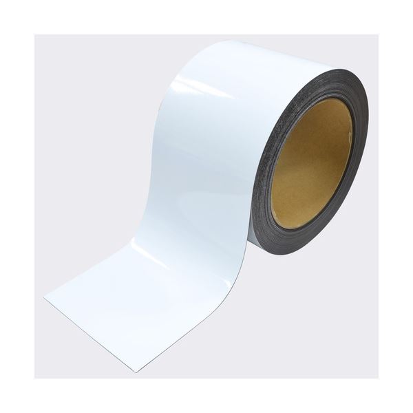 (まとめ）マグエックス マグネットロール 幅100mm×長さ10m×厚さ0.8mm MSGR-08-100-10-W 1巻(×3セット)