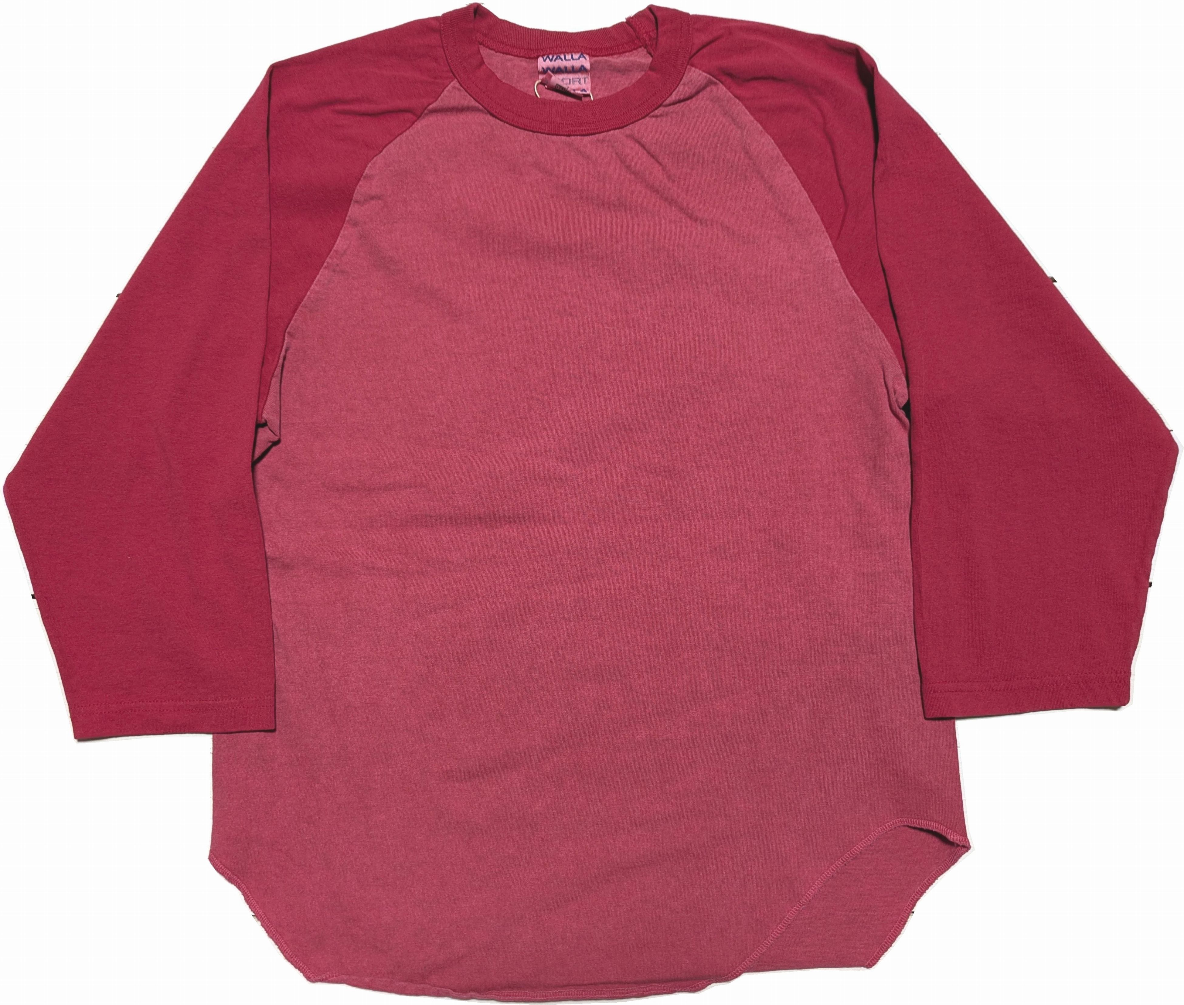 ピグメント ダイ 2トーン ベースボール ティー カーディナル メンズ Tシャツ 日本製 PIGMENT DYE 2-TONE B.B.TEE CARDINAL 050 7,150円