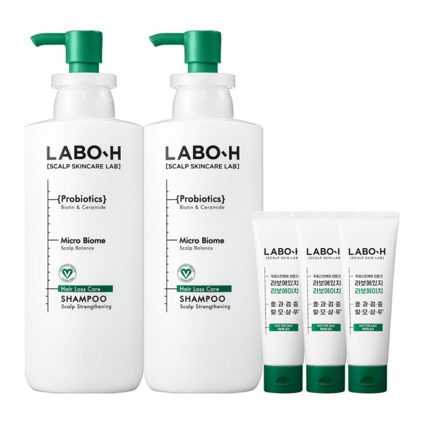 ラボエイチ脱毛症症状緩和シャンプー頭皮強化(400ml+112ml)の2個