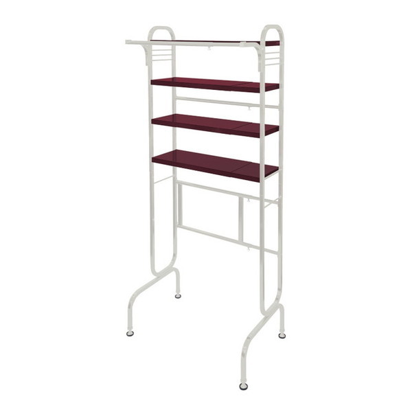 アイエルシー株式会社 LR-904WH 伸縮式ランドリーラック4段 グランホワイト メーカー直送