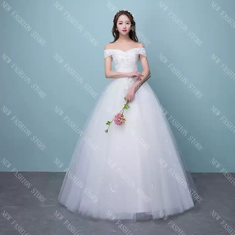 ウエディングドレス 白-93