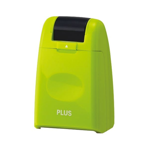 (まとめ) プラス 個人情報保護スタンプローラーケシポン 本体 グリーン IS-500CM-B 1個 (×10セット)