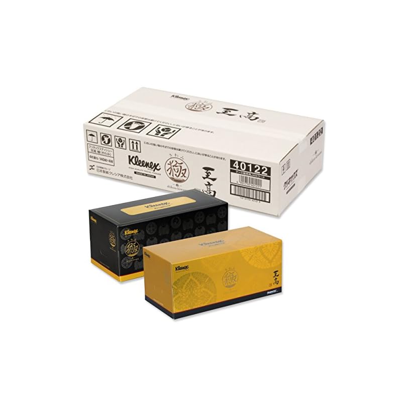 【即納】【ケース販売】 クリネックス ティシュー 至高 極(きわみ) 4枚重ね 560枚(140組) 4箱入り