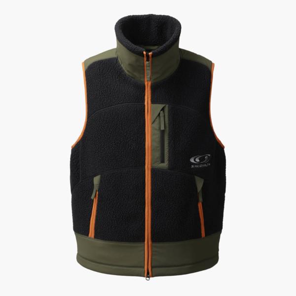 UNIサーマルハイブリッドフリースベスト [グレーブラック] S254001HVEO1 / LC2999800