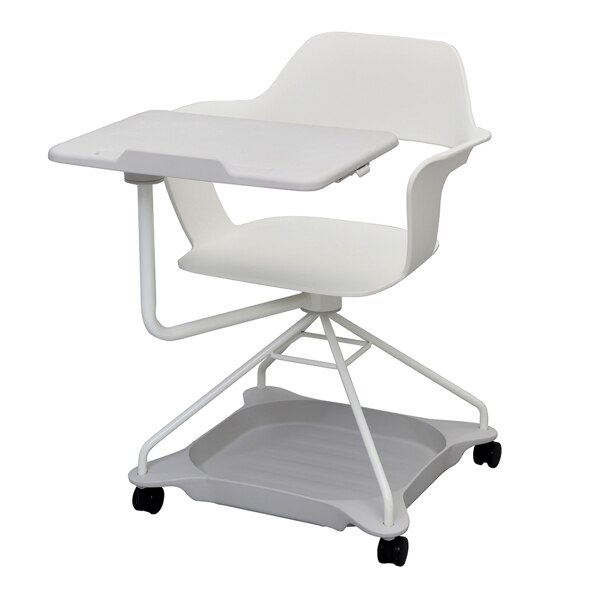 デスク付きチェア オフィスデスク 可動式テーブル ストレージ付き キャスター カップホルダー 法人限定 24,923円